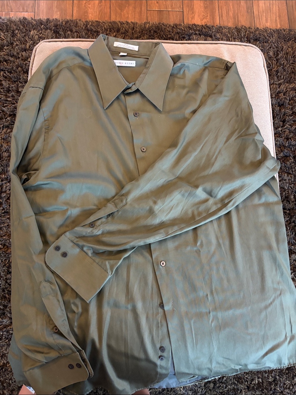 Geoffrey Beene Olive Green Lightweight Shirt Jacket